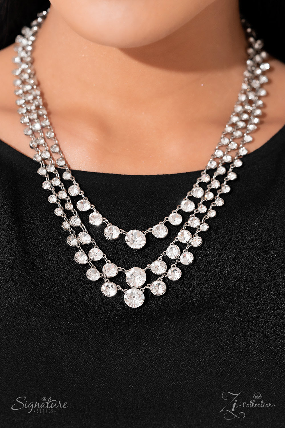 Paparazzi The Dana-Silver Necklace Z2306