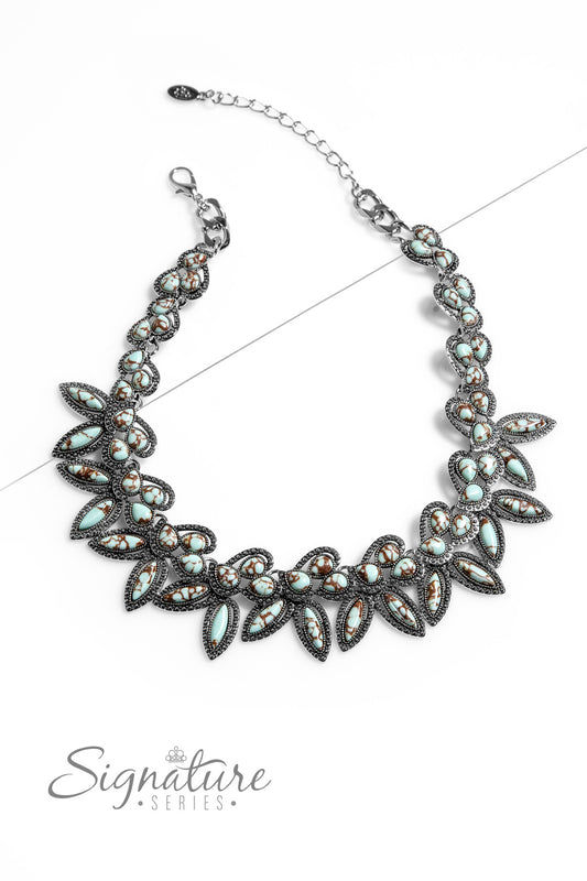 Paparazzi The April-Silver Necklace  Z2305