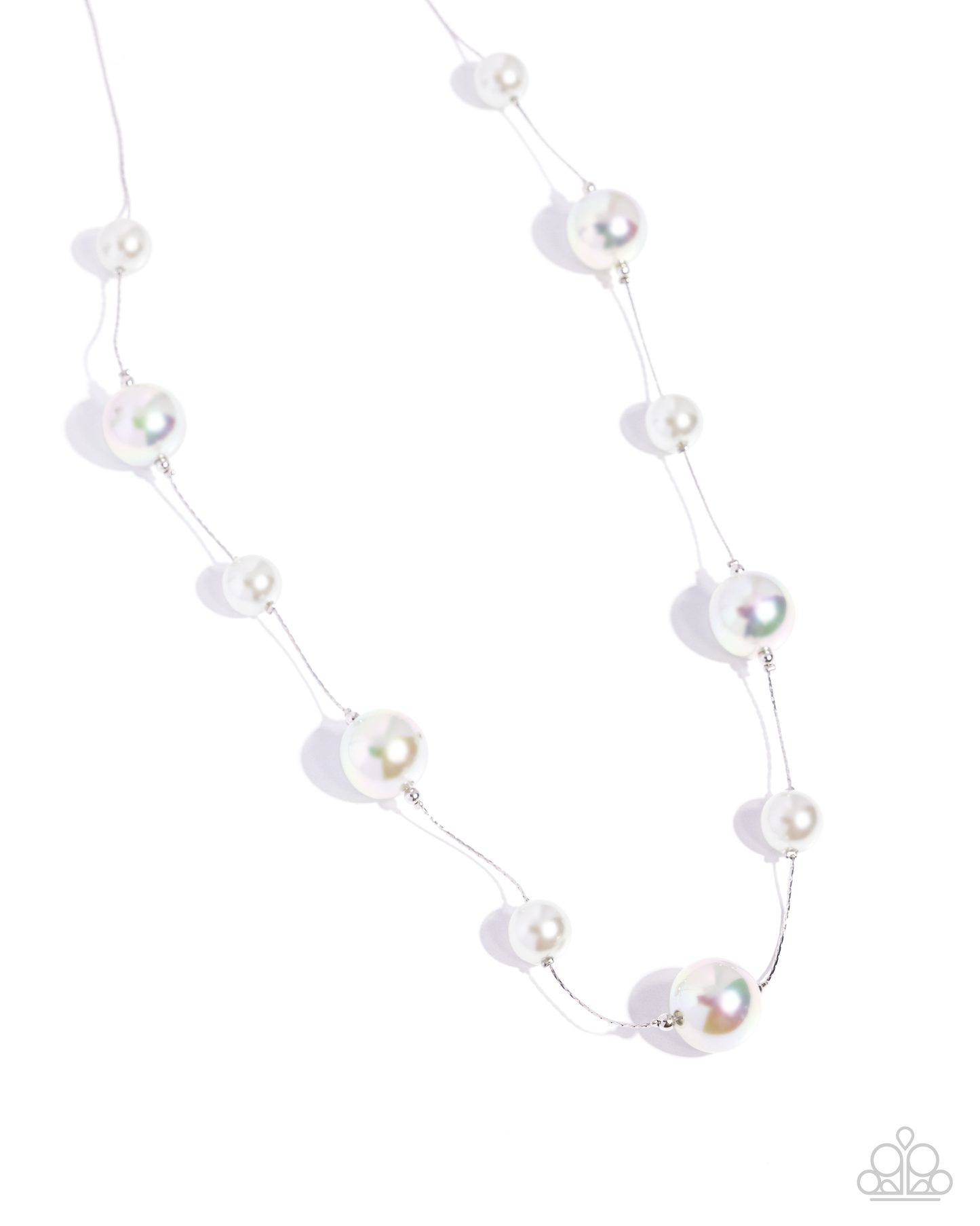 Paparazzi Park Avenue Pearls - Silver Necklace P2RE-SVXX-508XX