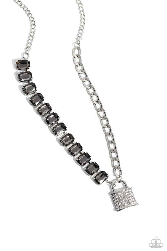 Paparazzi Lock and Roll-Silver Necklace