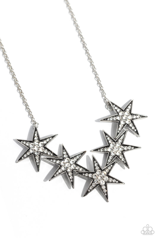 Paparazzi Rockstar Ready - White Necklace P2ED-WTXX-066XX