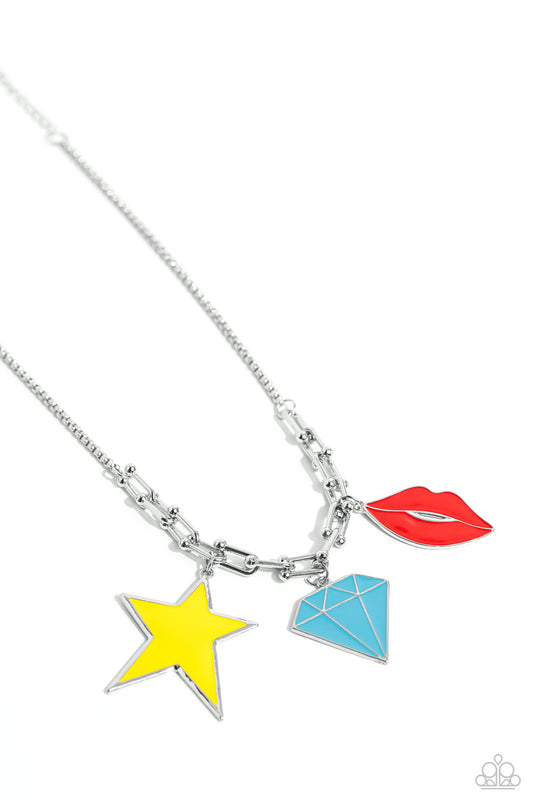 Paparazzi Scouting Shapes - Multi Necklace  P2ST-MTXX-137XX