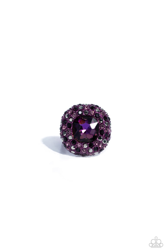 Paparazzi Glistening Grit - Purple RingP4ST-PRXX-016XX