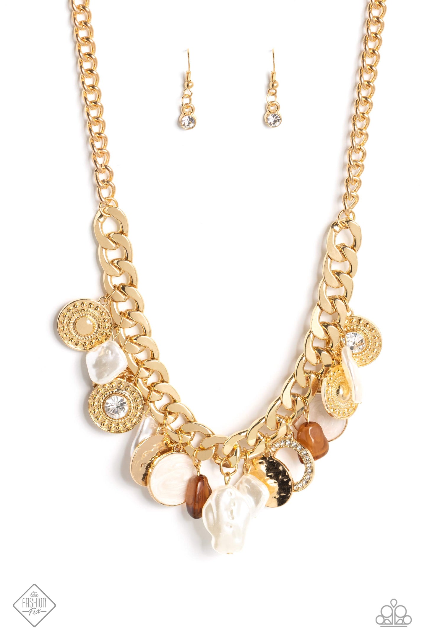 Paparazzi Now SEA Here - Gold Necklace Item #P2ST-GDXX-156PC