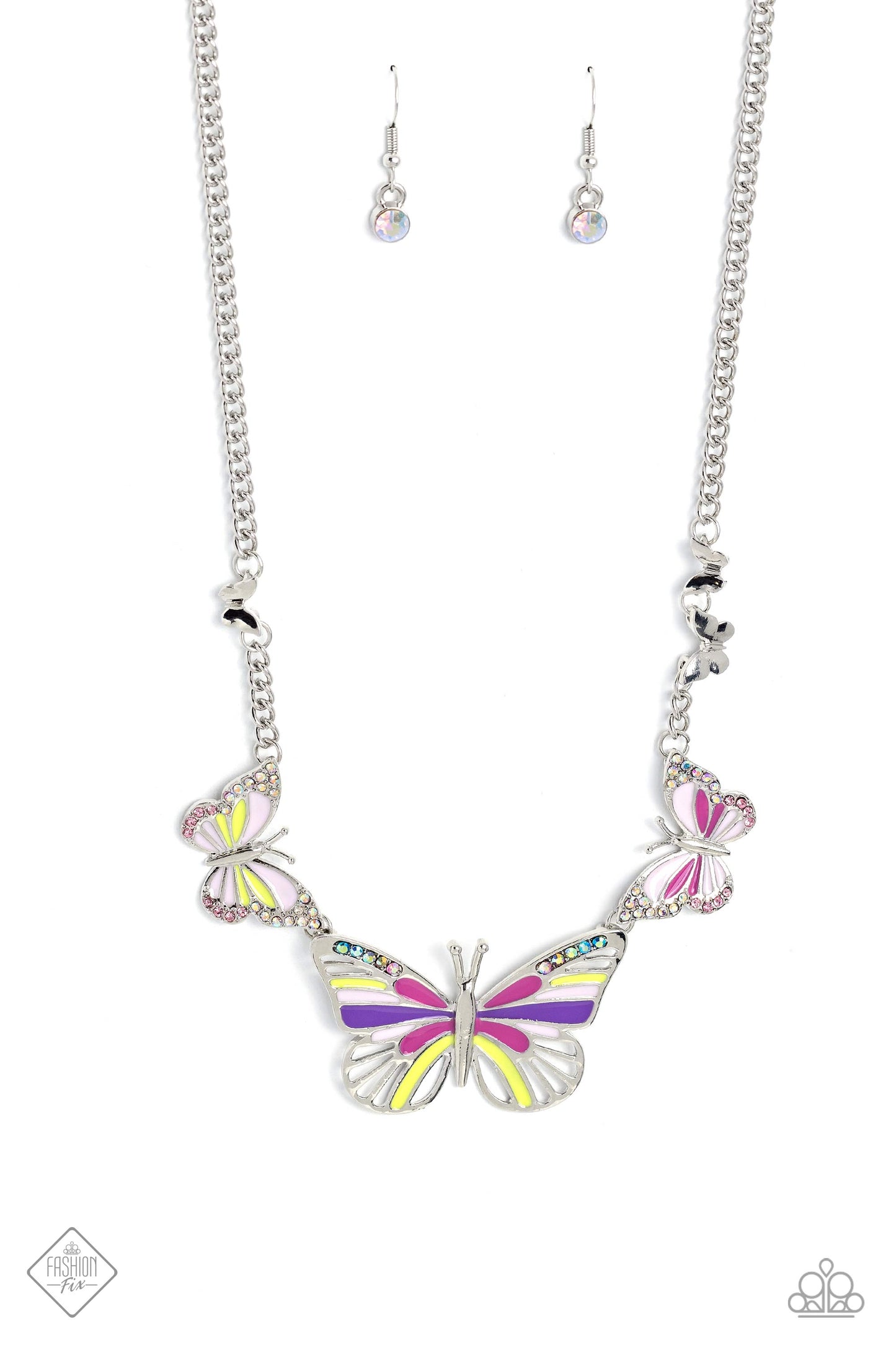 Paparazzi The FLIGHT Direction - Multi Necklace Item #P2ST-MTXX-129PS