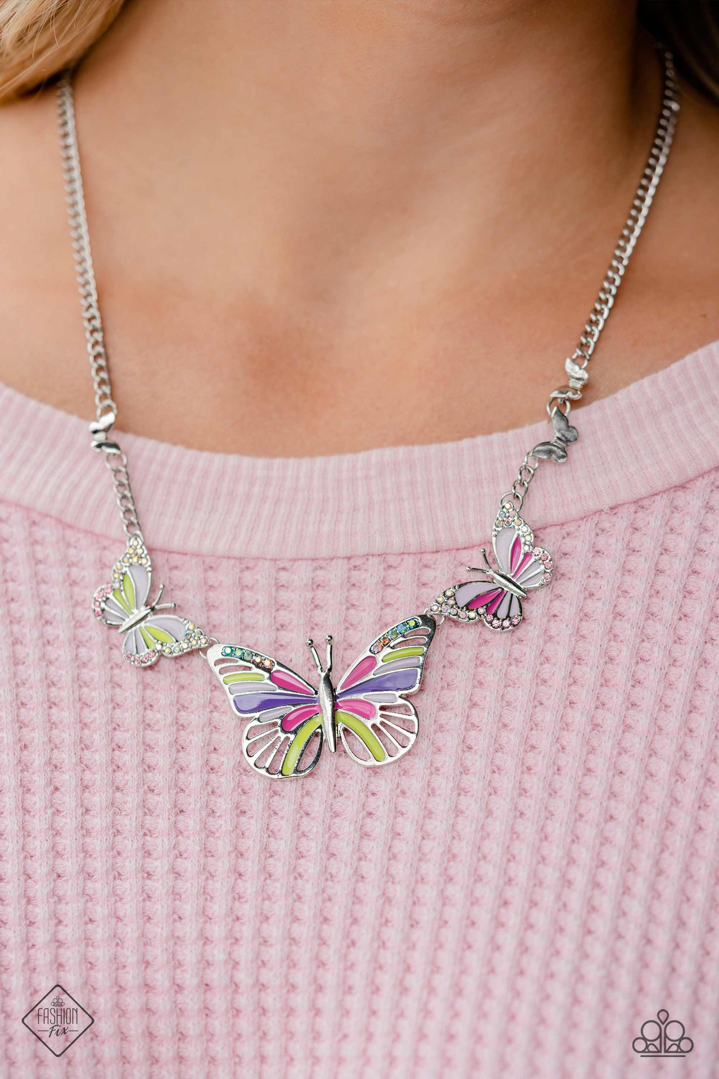 Paparazzi The FLIGHT Direction - Multi Necklace Item #P2ST-MTXX-129PS