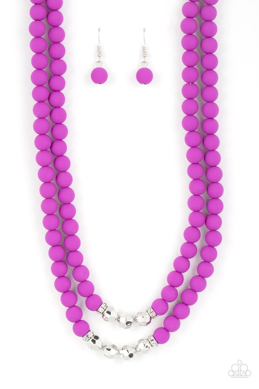 Paparazzi Summer Splash - Purple Necklace P2WH-PRXX-437IQ