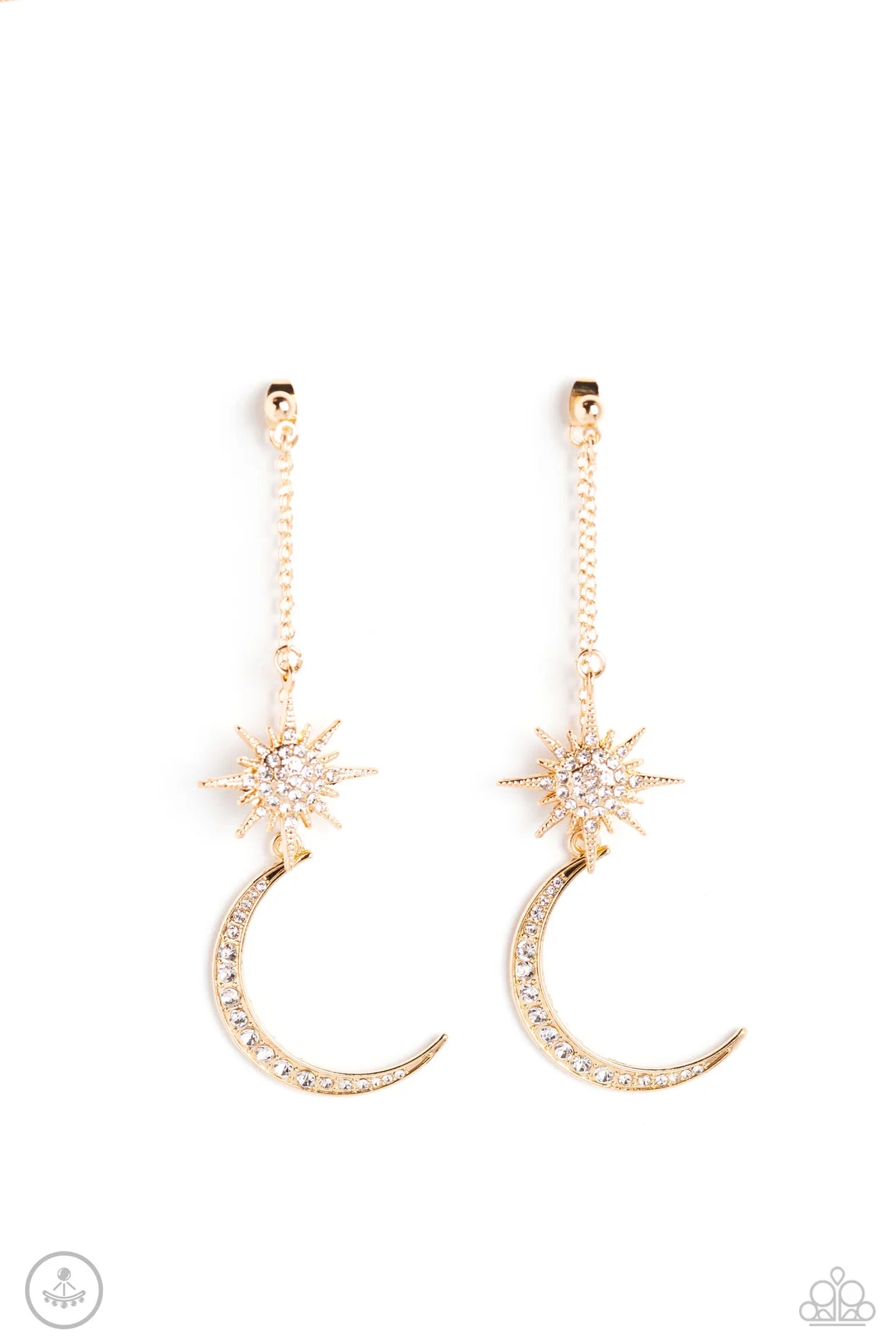 Paparazzi Stellar Showstopper Gold Earring