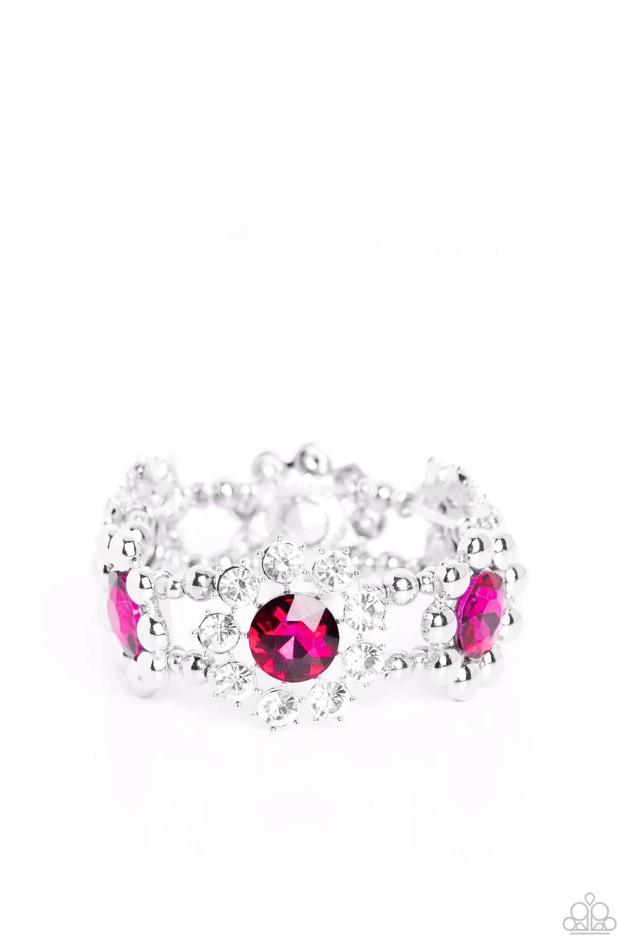 Pact of Petals - Pink Bracelet - Paparazzi Accessories