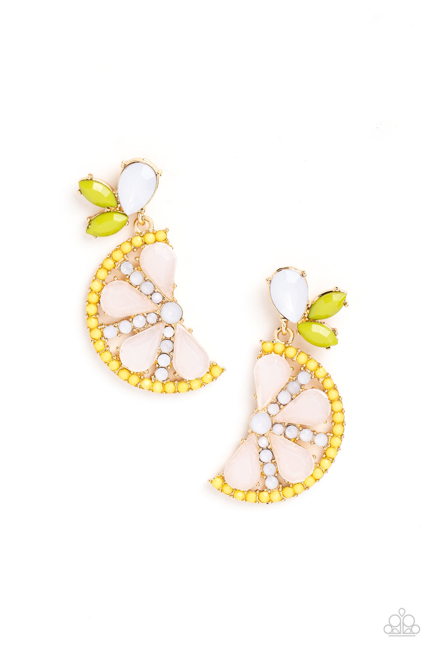 Paparazzi Slice of Summer - Yellow Post Earring