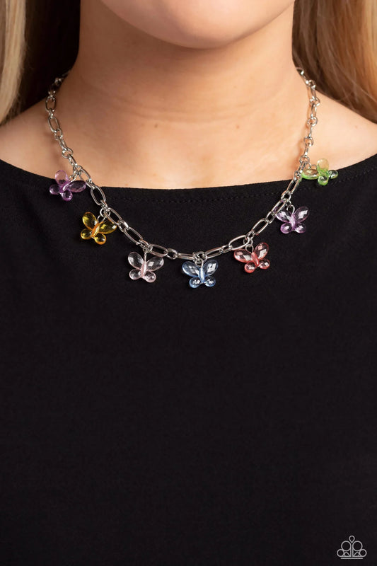 Paparazzi Butterfly Balance - Multi Necklace - Paparazzi Accessories