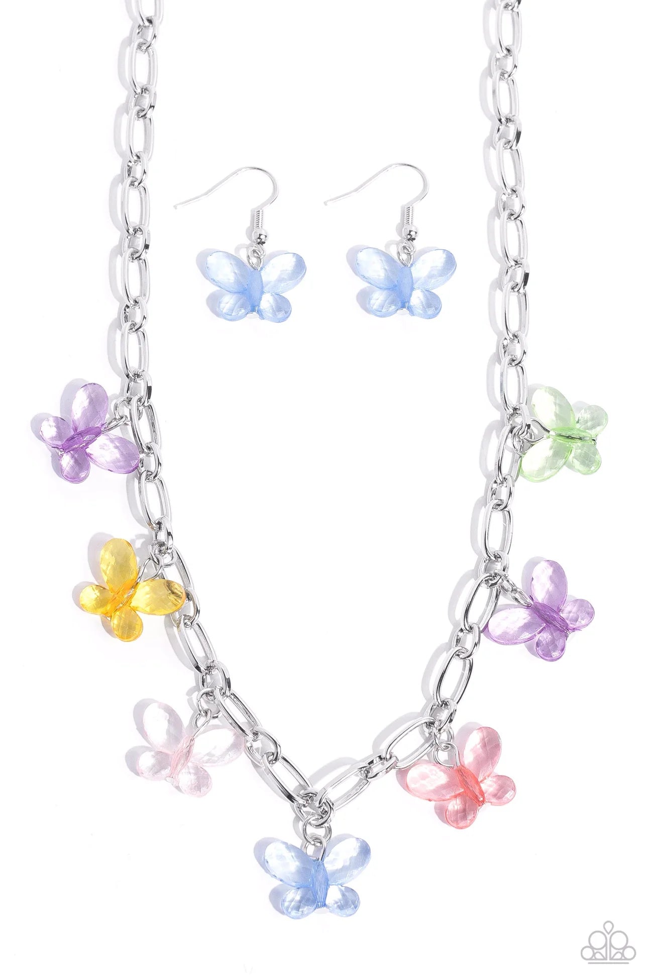 Paparazzi Butterfly Balance - Multi Necklace - Paparazzi Accessories