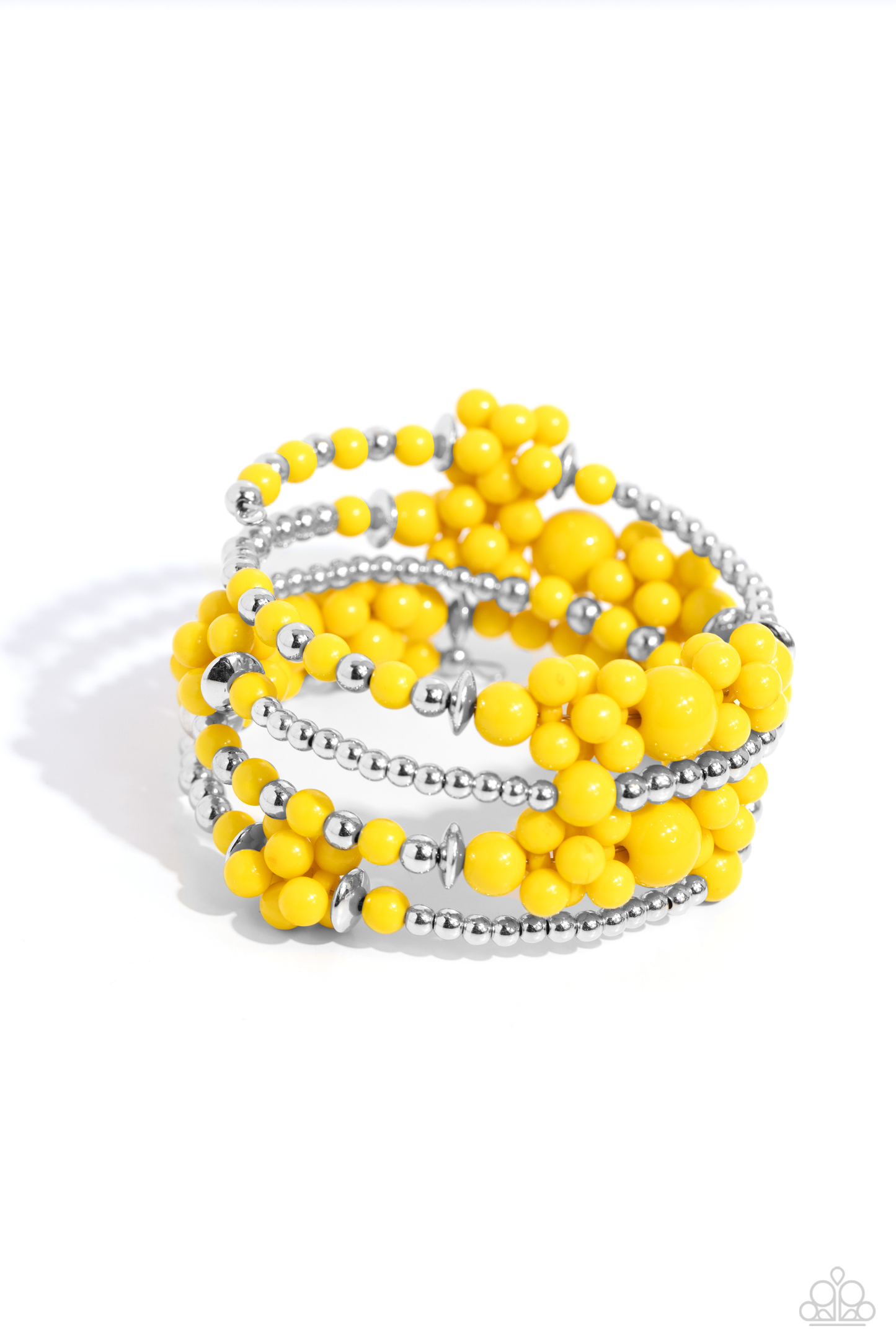 Paparazzi Compelling Clouds - Yellow Bracelet P9ST-YWXX-011XX