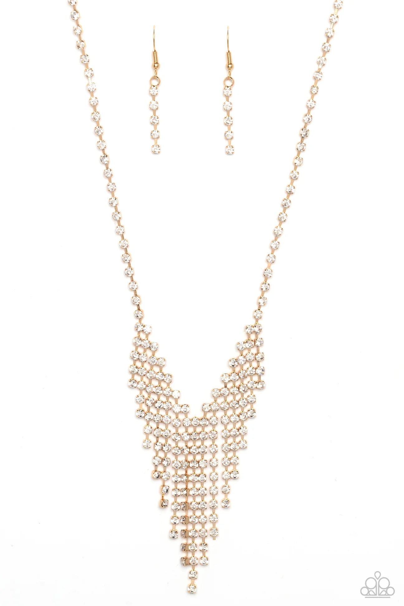 SHIMMER of Stars - Gold Necklace - Paparazzi Accessories