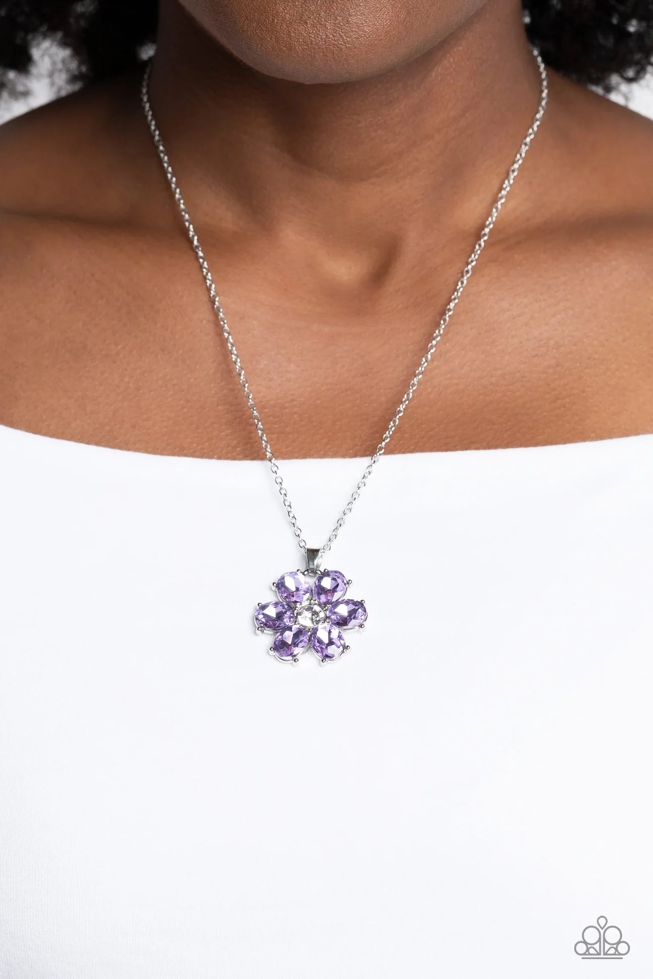 Paparazzi Accessories: Fancy Flower Girl - Purple Necklace