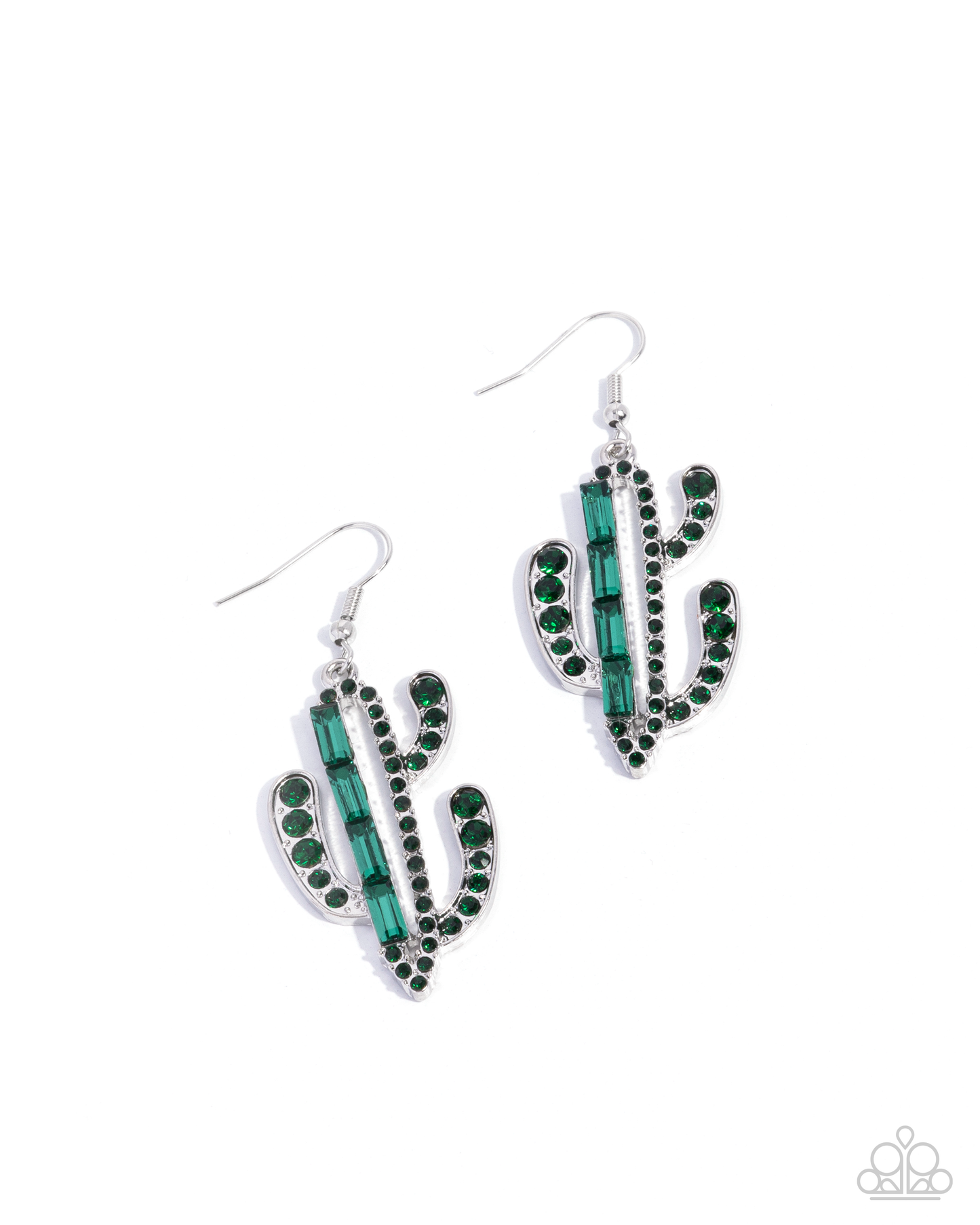 Paparazzi Cactus Confidence - Green Earring   P5SE-GRXX-161XX