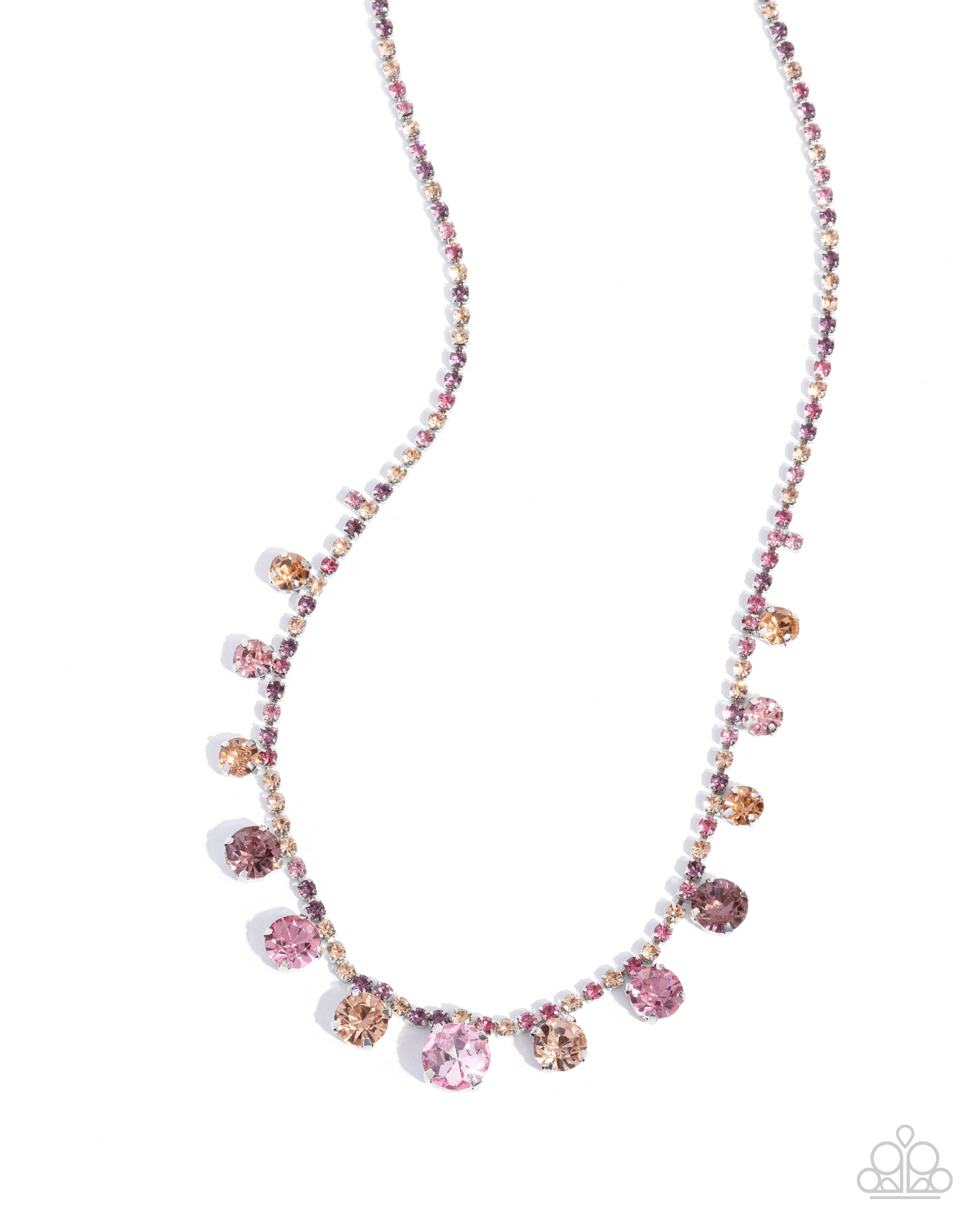 Paparazzi Colorful Countess - Pink Necklace P2DA-PKXX-212XX