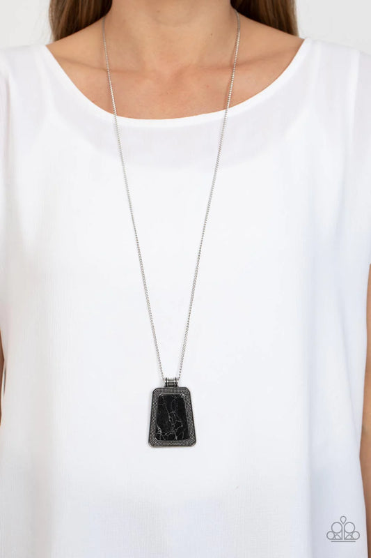 Private Plateau - Black Necklace - Paparazzi Accessories