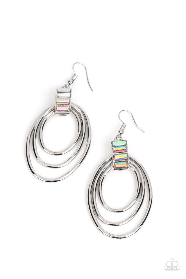 Paparazzi Earring ~ Intergalactic Glamour - Multi Earring