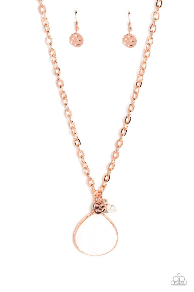 Paparazzi ~ I Put A SHELL On You - Copper Necklace