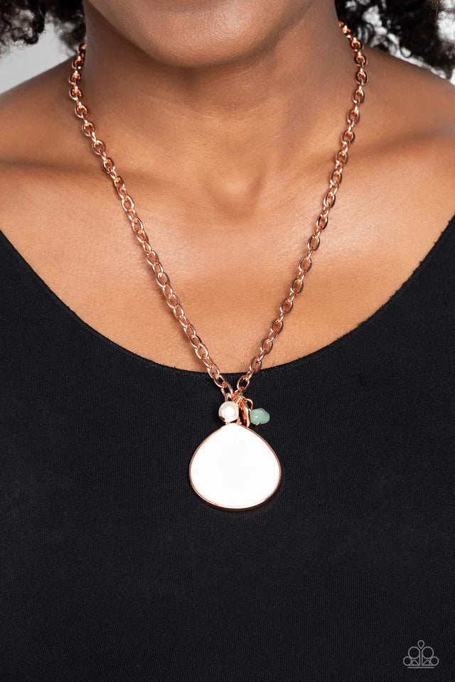 Paparazzi ~ I Put A SHELL On You - Copper Necklace