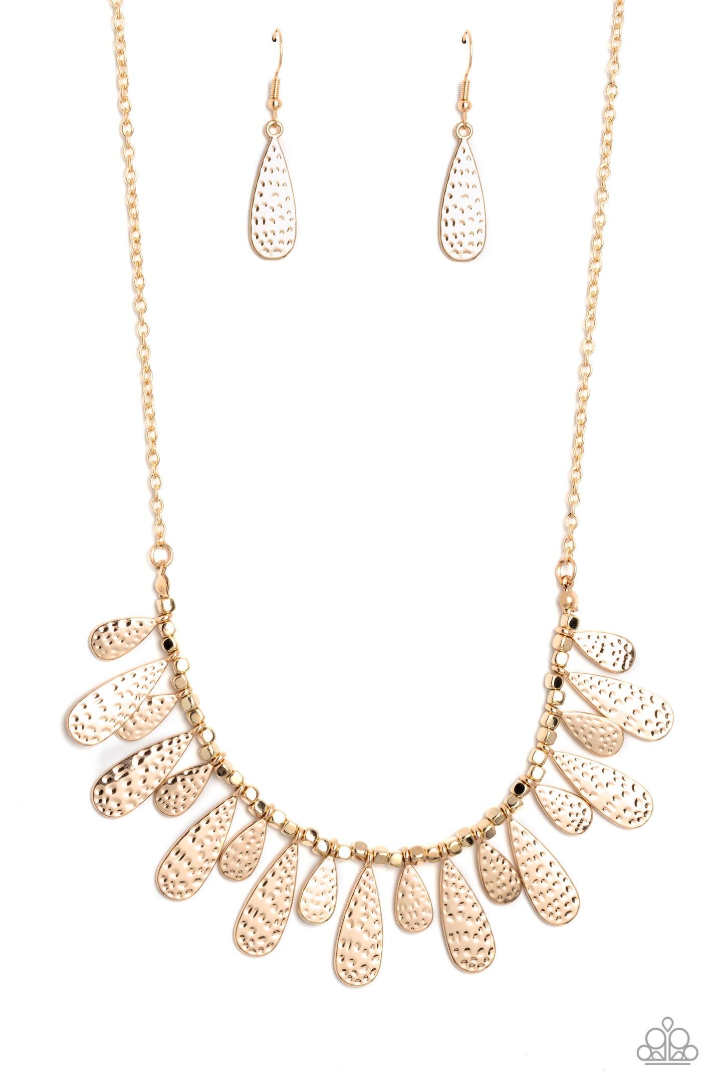 Paparazzi Compelling Confetti - Gold Necklace P2ST-GDXX-146XX