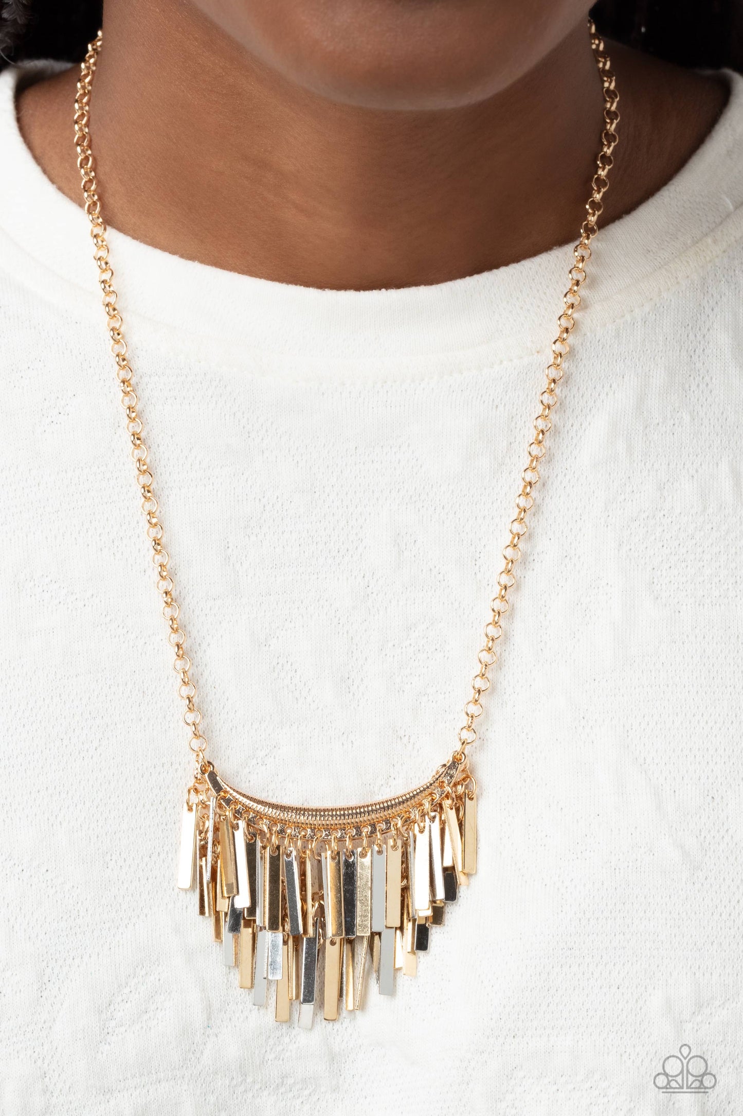 Paparazzi Leading MANE - Gold Necklace P2DA-GDXX-289XX