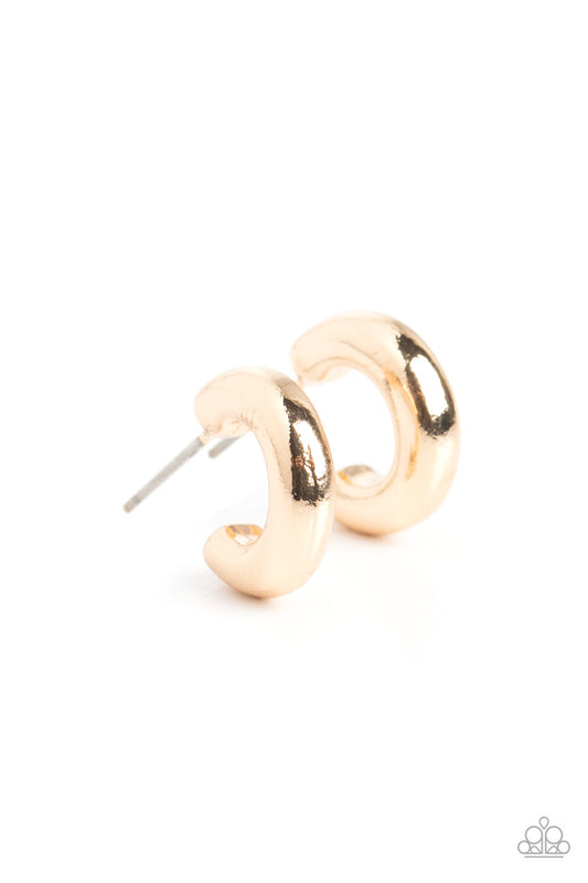 Paparazzi Catwalk Curls - Gold Post Earring P5HO-GDXX-290XX