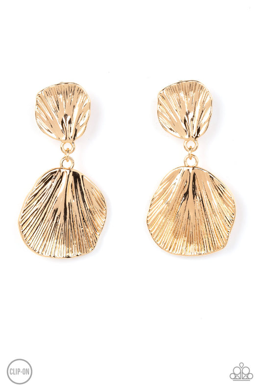 Paparazzi Metro Mermaid - Gold Post Earring P5CO-GDXX-079XX