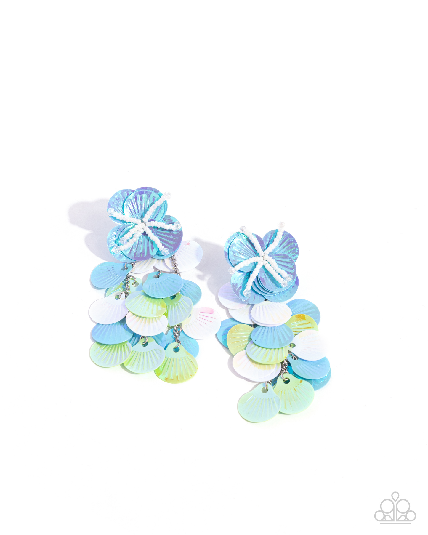 Paparazzi Under the Waves - Blue Post Earring  P5PO-BLXX-186XX