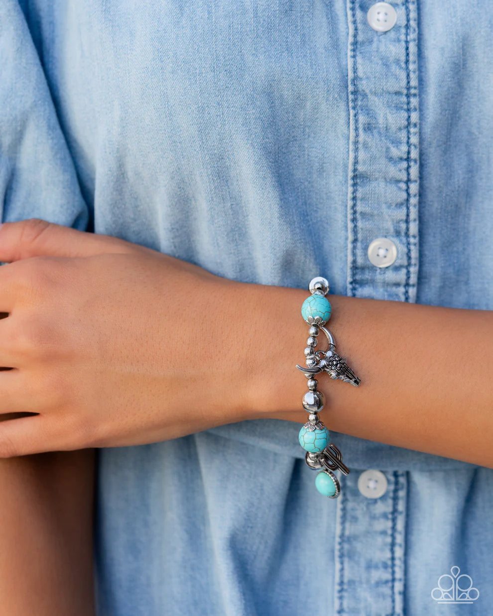 Paparazzi Western Welcome - Blue Bracelet