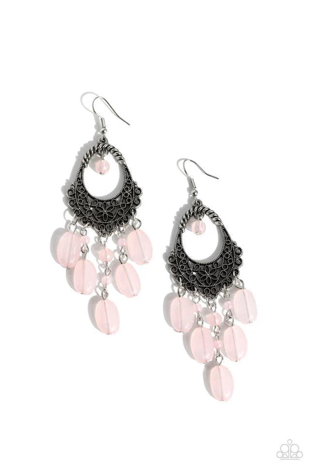 Paparazzi Botanical Escape - Pink Earring