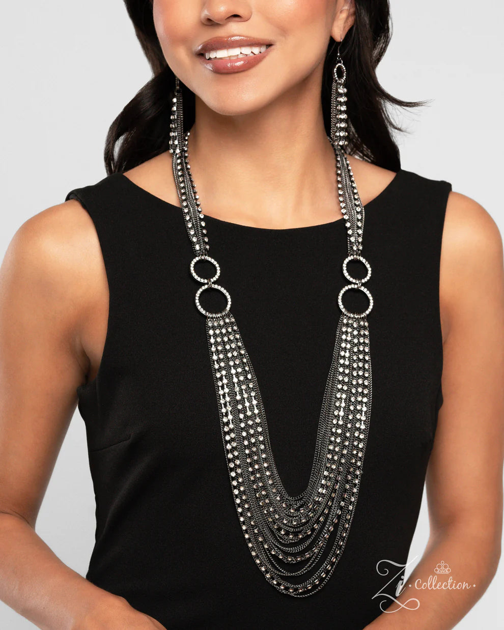 Paparazzi ZI Necklace - The Janet-Black