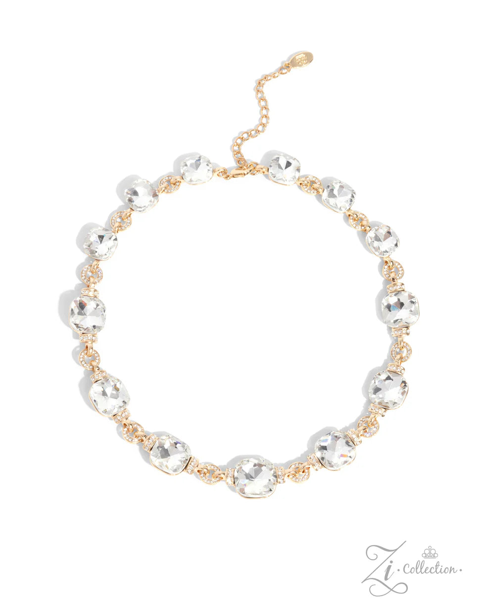 Paparazzi ZI Necklace - The Crystal-Gold