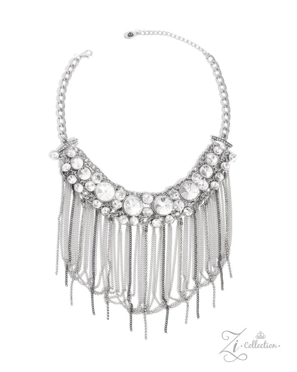 Paparazzi ZI Necklace - The Jennifer-white