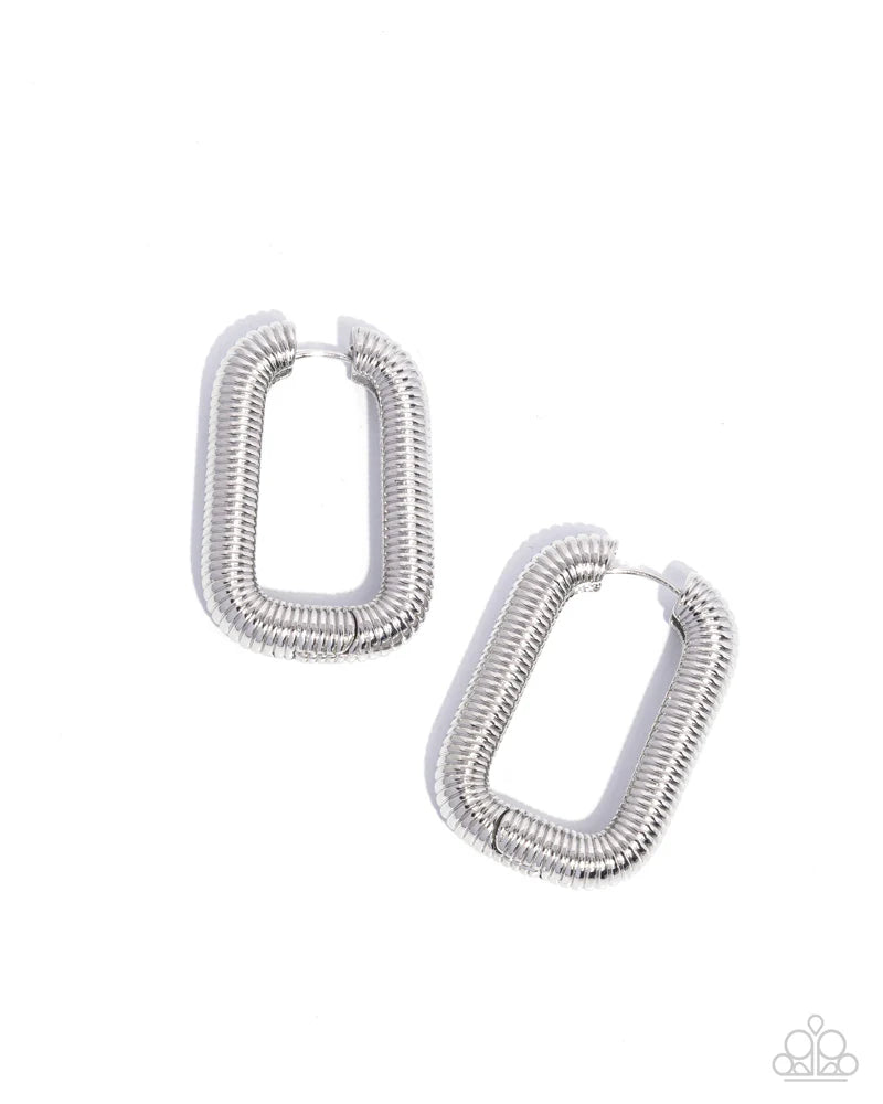 Paparazzi Spiral Supply - Silver Earring