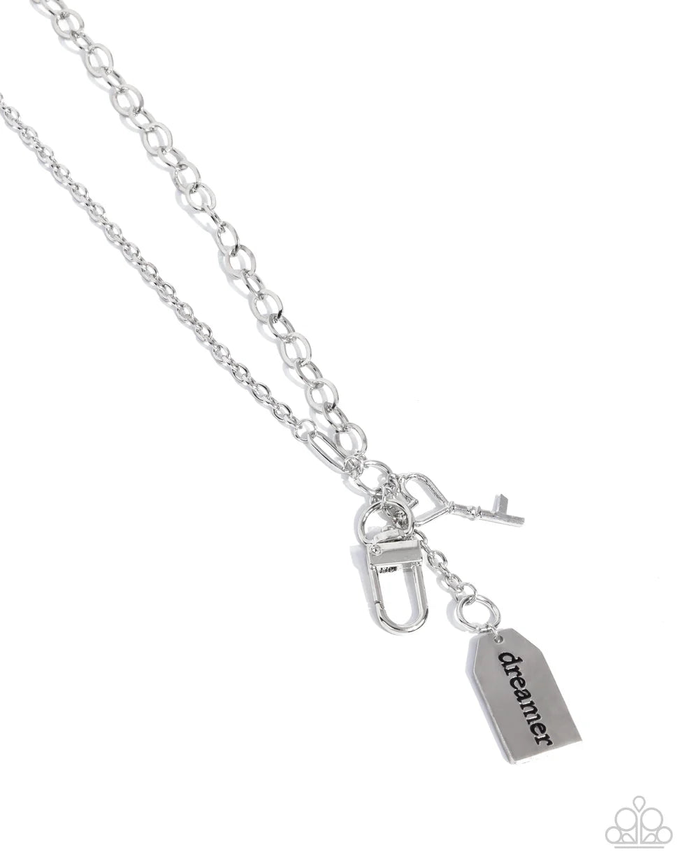 Paparazzi Dreamy Direction- Silver Necklace