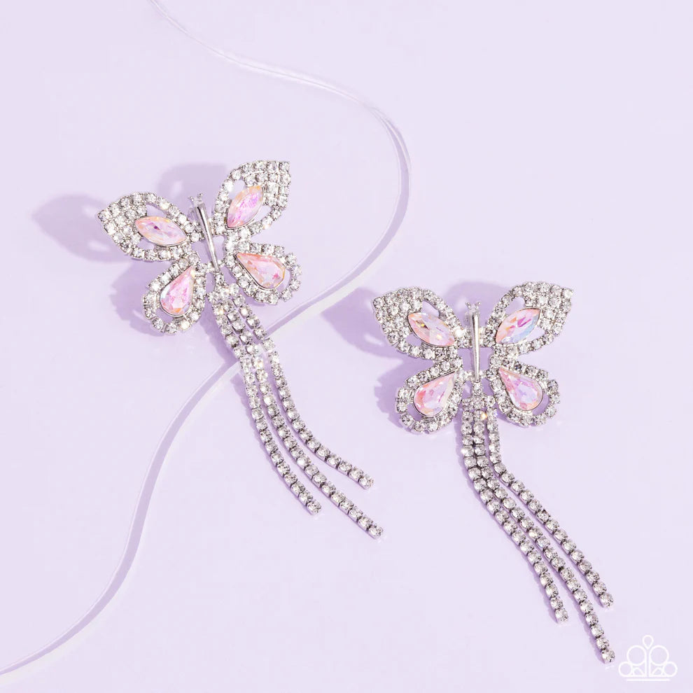 Paparazzi Earring ~ Next SOAR - Pink Earring