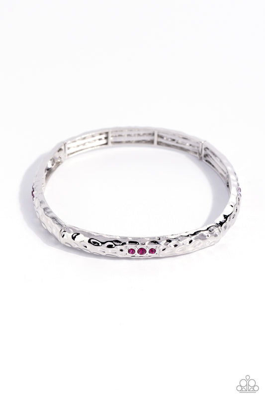 Paparazzi Reinvented Refinement - Pink Bangle Bracelet  P9DA-PKXX-085XX