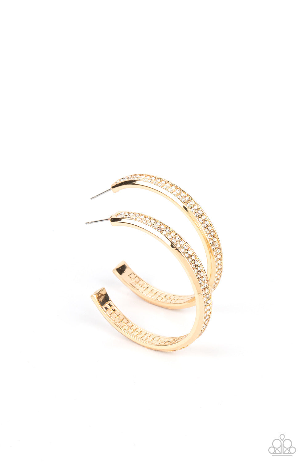 Paparazzi Flash Freeze - Gold Hoop Earring P5HO-GDXX-280XX