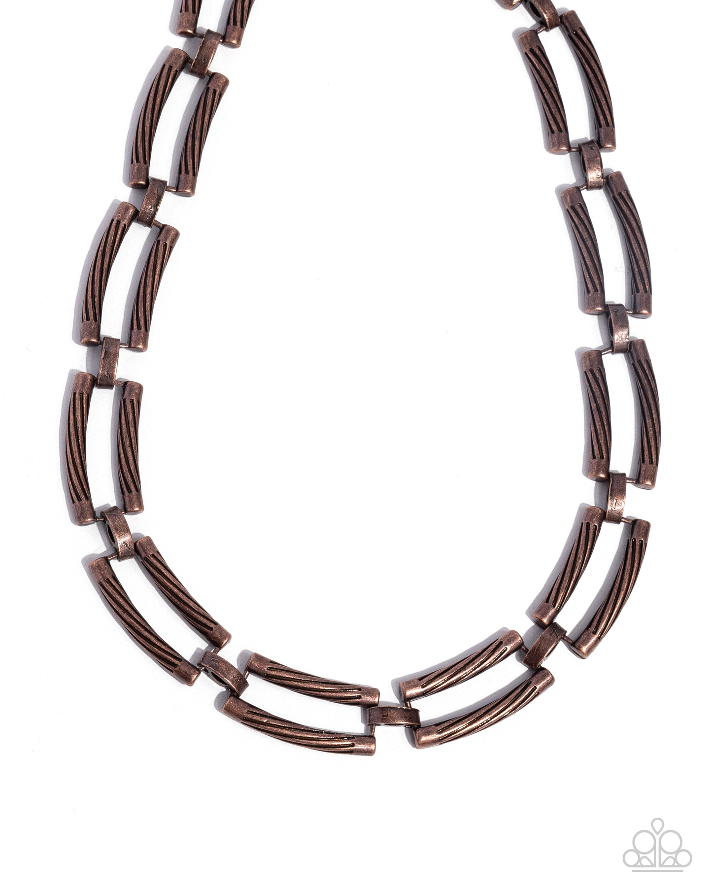 Paparazzi Technical Texture - Copper  Necklace P2BA-CPXX-066XX