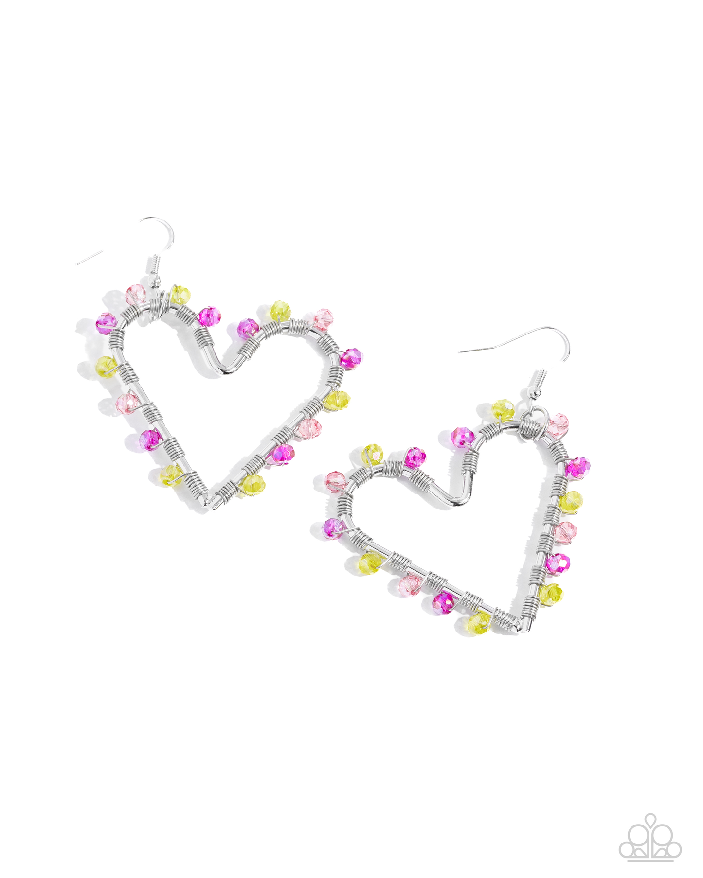 Paparazzi HEART of Your World - Multi Earring   P5RE-MTXX-134XX