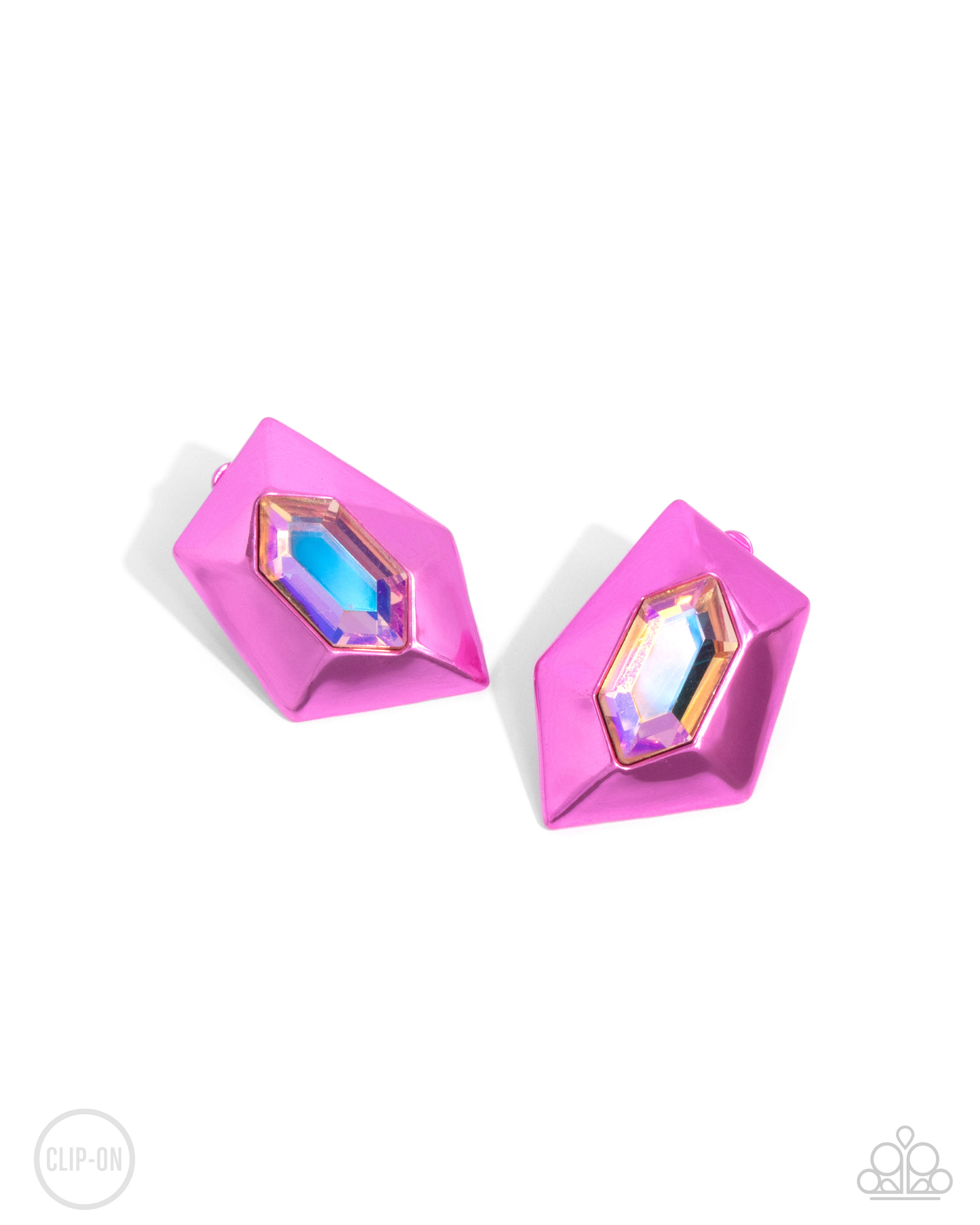 Paparazzi Dauntless Detail - Pink Clip Earring P5CO-PKXX-052XX