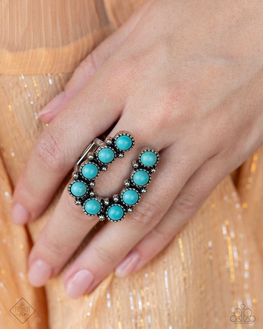 Paparazzi Wild West Whisper-Blue Ring