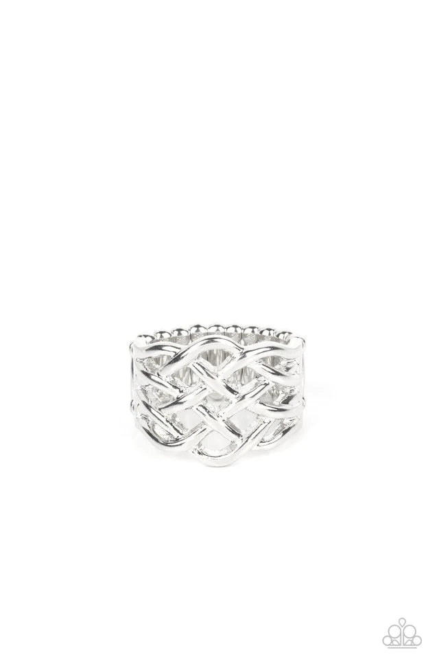 Paparazzi Ring ~ The One That KNOT Away - Silver