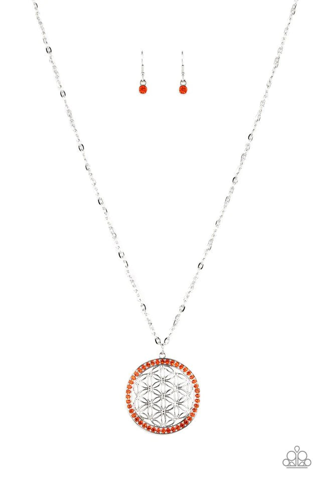 Paparazzi Necklace ~ Tearoom Twinkle - Orange