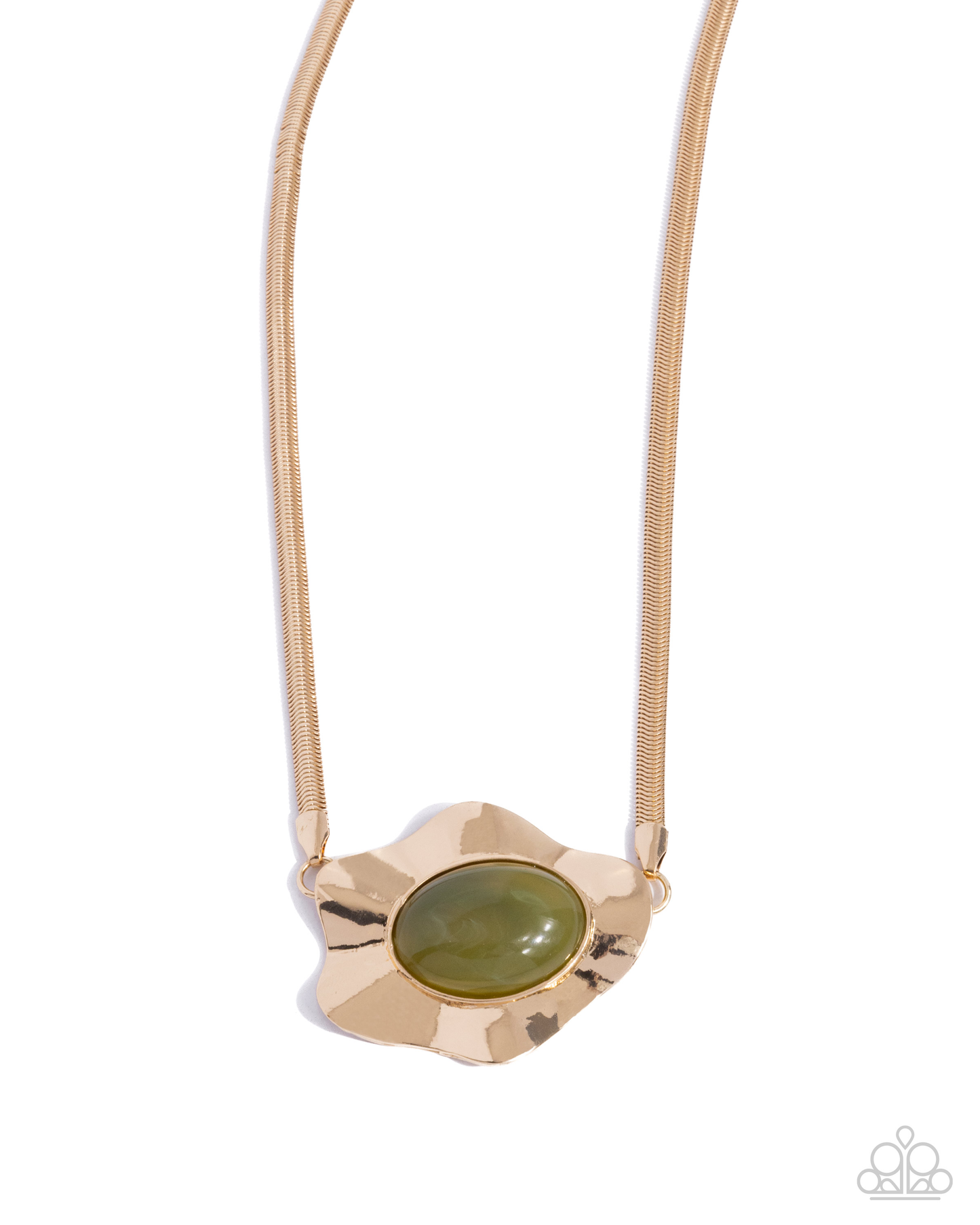 Paparazzi Sideways Shimmer - Green Necklace P2ST-GRXX-144XX