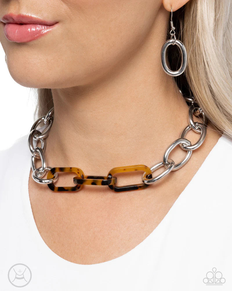 Paparazzi Uniquely Upmarket -Brown Necklace