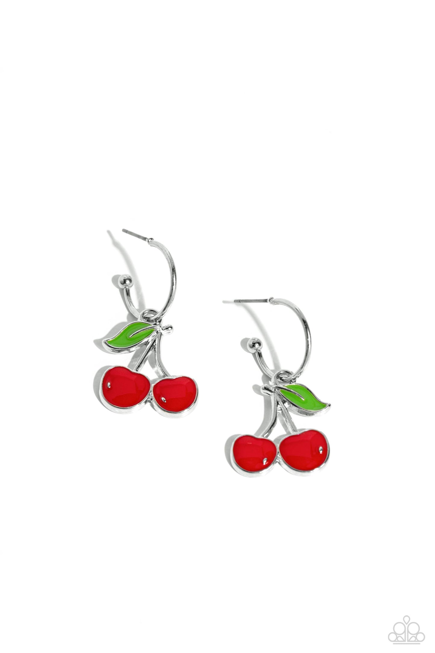 Paparazzi Cherry Caliber - Red Post Earring P5HO-RDXX-031XX