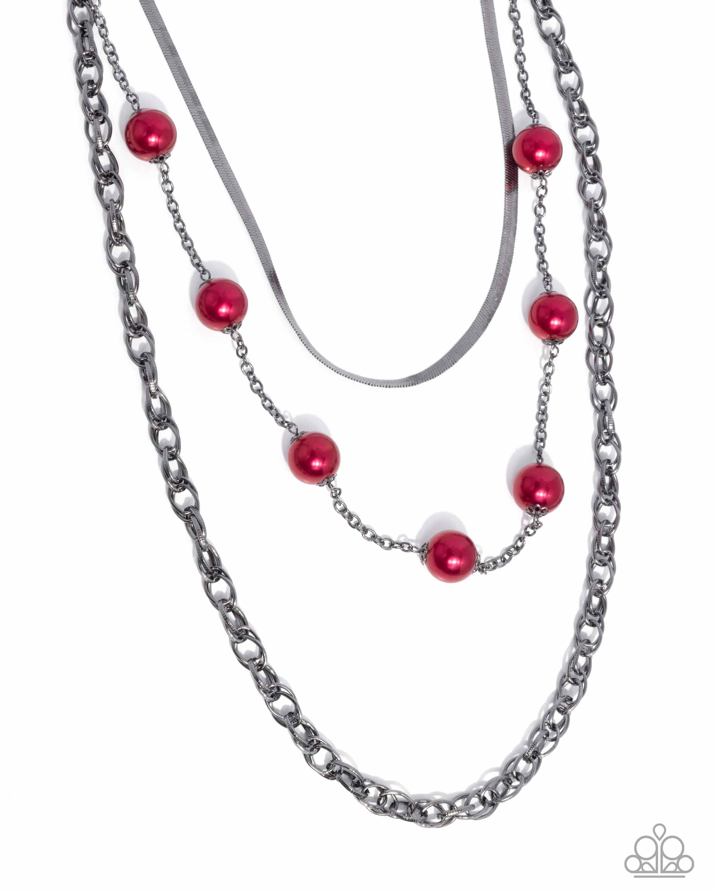 Paparazzi High-Class Haute - Red Necklace P2RE-RDXX-279XX